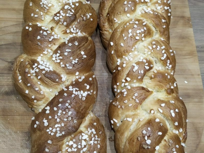 Cliquez pour zoomer ! Brioche tressée à la mie filante Thermomix par amandine_494