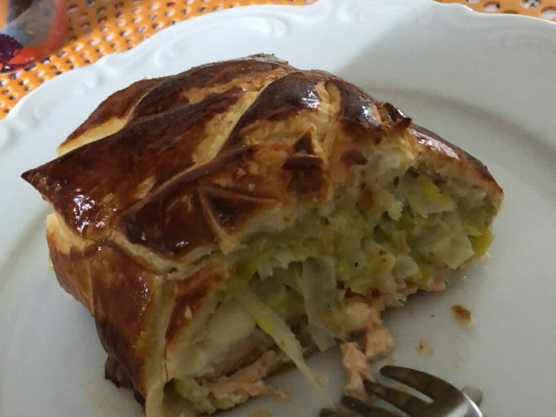 Cliquez pour zoomer ! Feuilleté saumon et poireaux Thermomix par maeva_173
