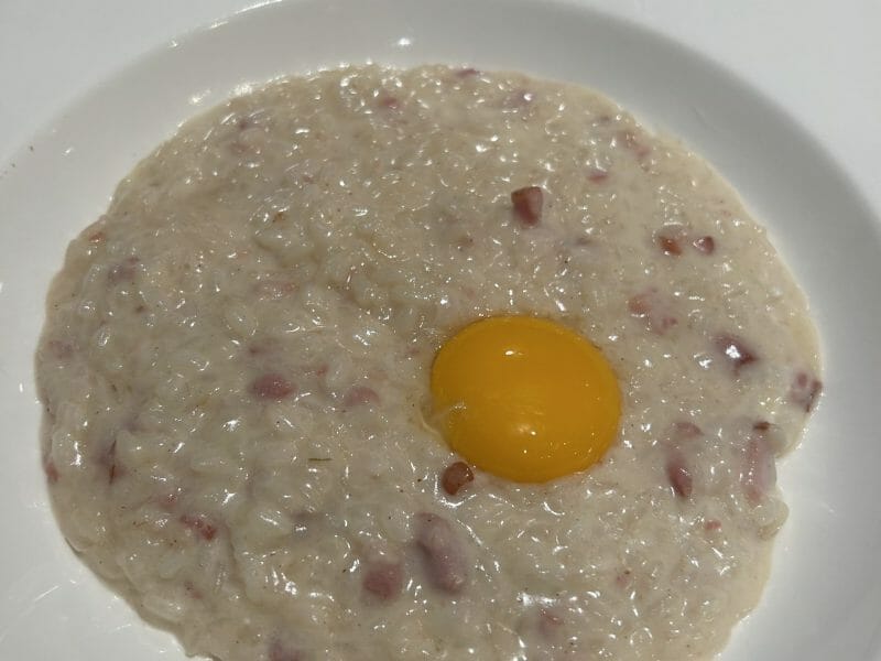 Cliquez pour zoomer ! Risotto façon carbonara Thermomix par pauliehub