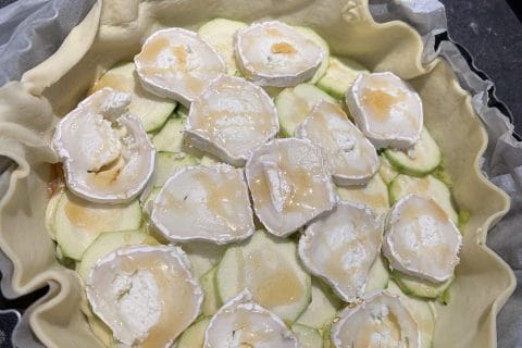Cliquez pour zoomer ! Tarte courgette, jambon & chèvre Thermomix par mathilde_342