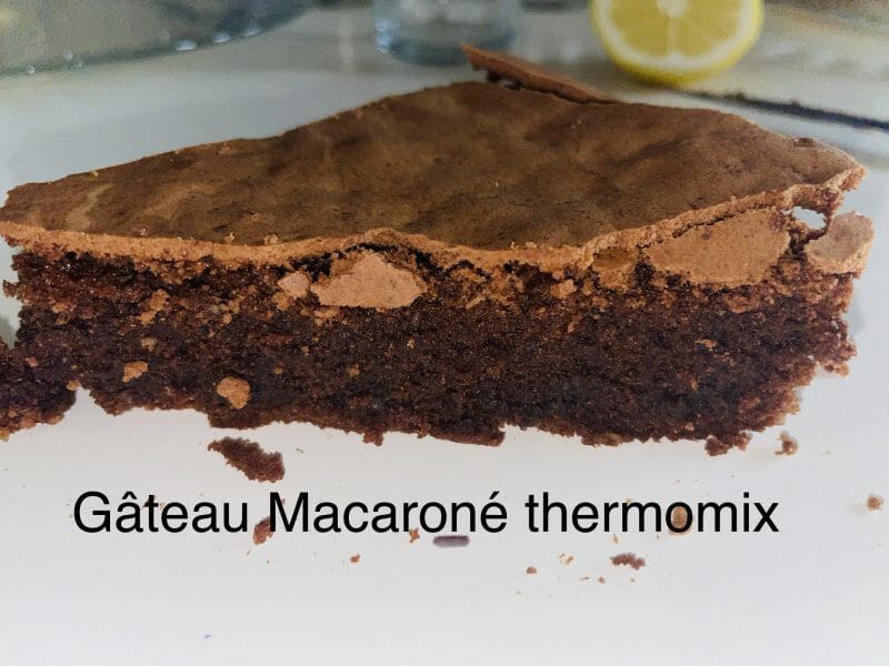 Cliquez pour zoomer ! Gâteau macaroné au chocolat Thermomix par alex230380