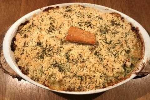 Cliquez pour zoomer ! Crumble poulet, courgettes et parmesan au Thermomix