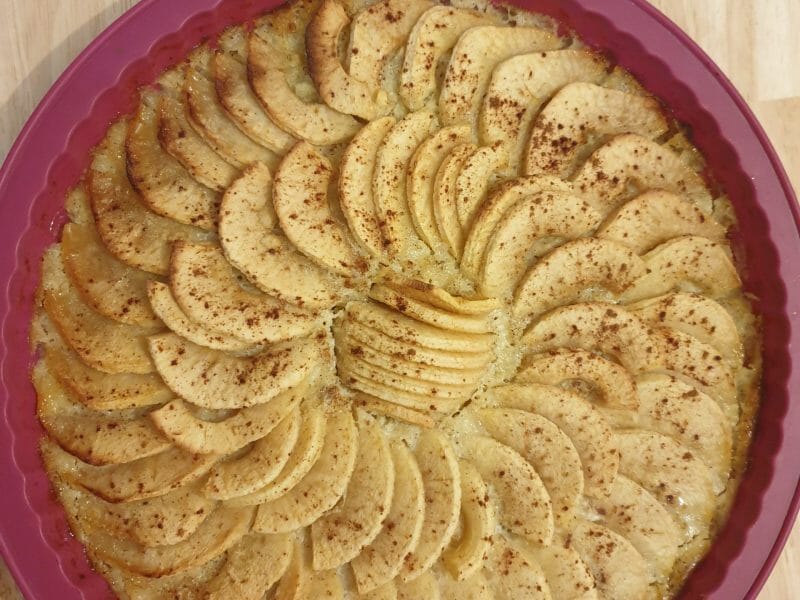 Cliquez pour zoomer ! Tarte aux pommes sans pâte Thermomix par Elodie