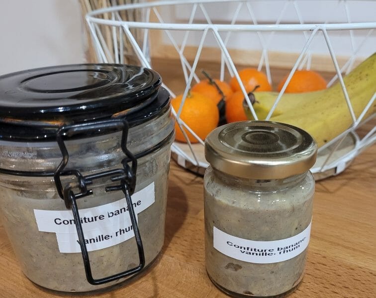Cliquez pour zoomer ! Confiture banane, vanille et rhum Thermomix par Elodie