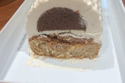 Cliquez pour zoomer ! Bûche vanille praliné Thermomix par Lalytah