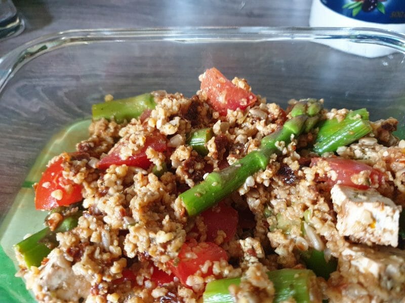 Cliquez pour zoomer ! Salade de millet aux asperges vertes Thermomix par Pépita