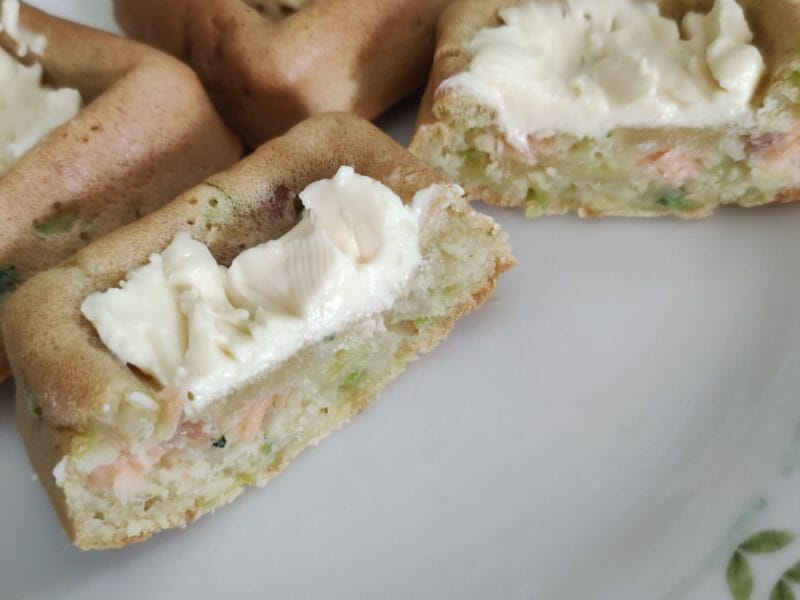 Cliquez pour zoomer ! Muffins courgettes et saumon Thermomix par Elody04