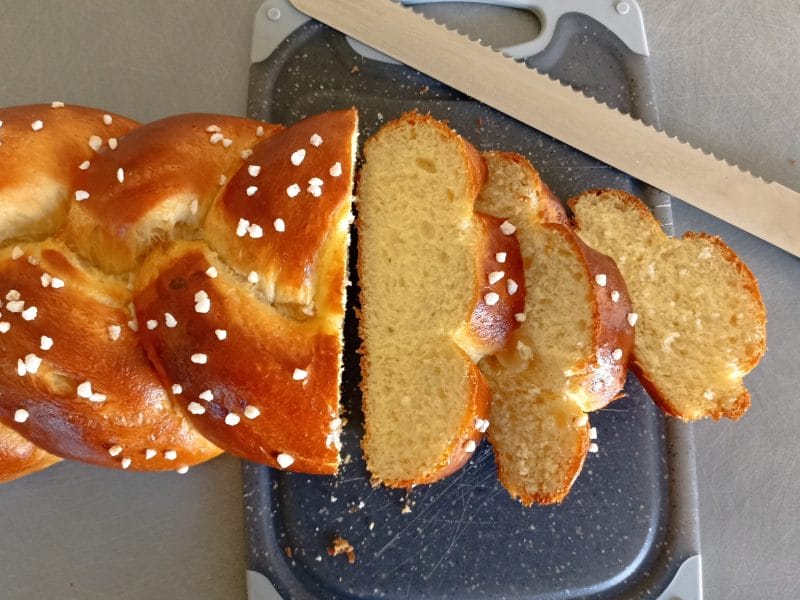 Cliquez pour zoomer ! Brioche tressée à la mie filante Thermomix par Sebetkris