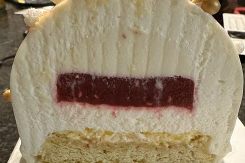 Cliquez pour zoomer ! Bûche citron et framboises Thermomix par cats72