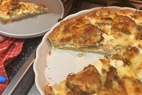 Cliquez pour zoomer ! Quiche thon et aubergines Thermomix par ninabhl