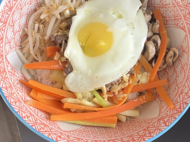 Cliquez pour zoomer ! Bibimbap coréen Thermomix par nogentais