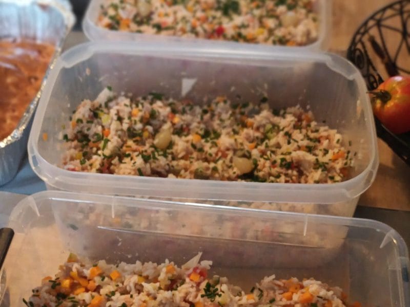 Cliquez pour zoomer ! Salade de riz au thon et aux légumes croquants Thermomix par kasco974