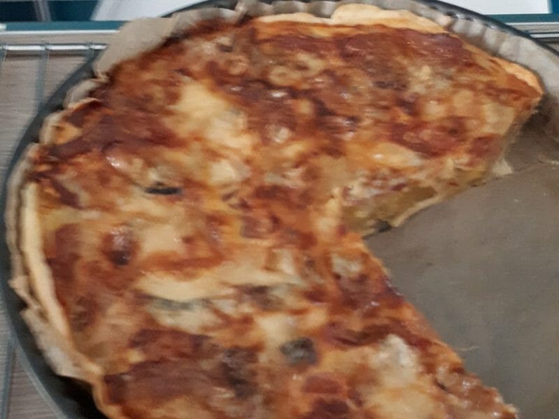 Cliquez pour zoomer ! Tarte gorgonzola et jambon de Parme Thermomix par chantal_114