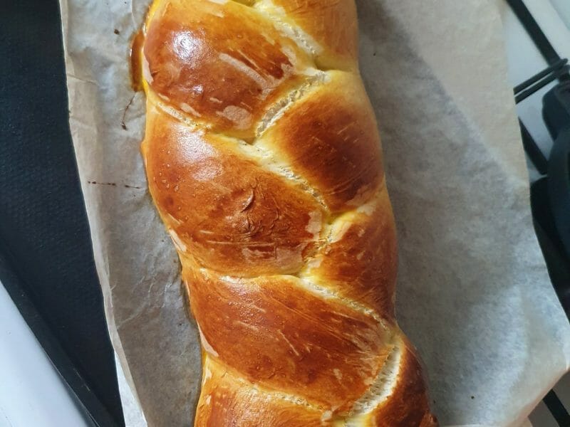 Cliquez pour zoomer ! Brioche tressée à la mie filante Thermomix par aureliie78