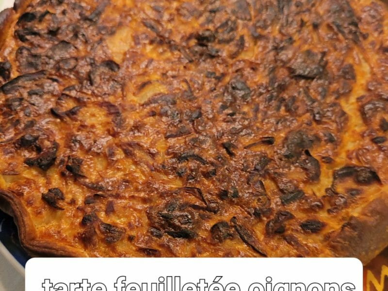 Cliquez pour zoomer ! Tarte feuilletée aux oignons Thermomix par Laurence