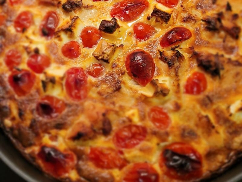 Cliquez pour zoomer ! Quiche poulet et tomates cerises Thermomix par Laurence
