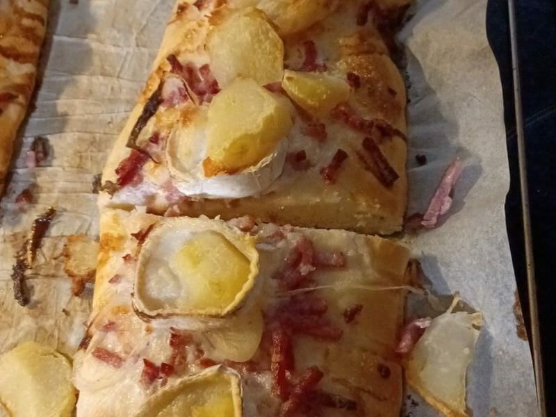 Cliquez pour zoomer ! Fougasse chèvre et lardons Thermomix par alice_141