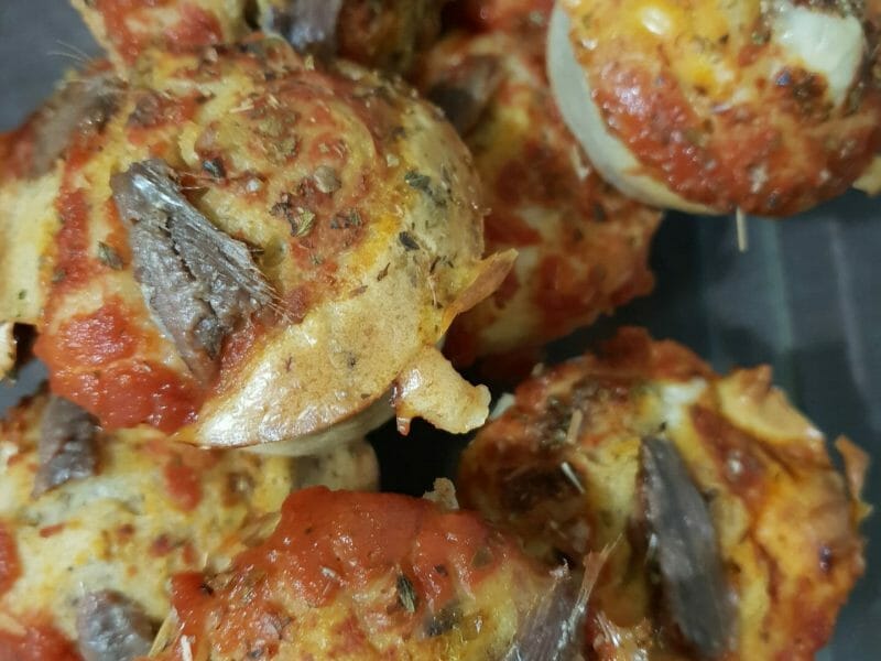 Cliquez pour zoomer ! Muffins salés façon pizza Thermomix par Caroline