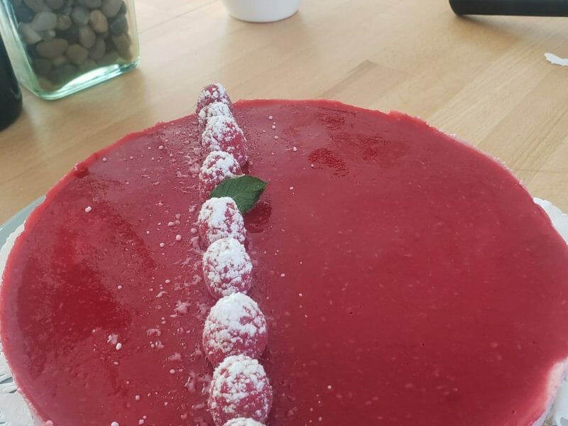 Cliquez pour zoomer ! Bavarois aux framboises Thermomix par angie8