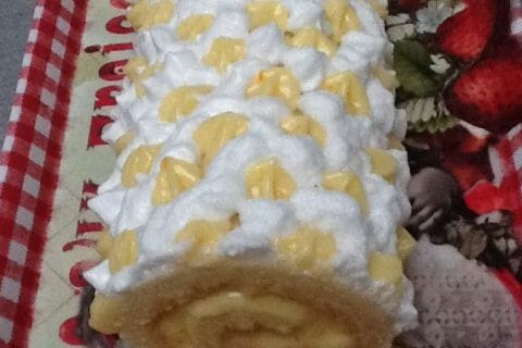 Cliquez pour zoomer ! Bûche au citron meringuée au Thermomix