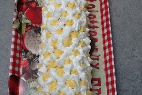 Cliquez pour zoomer ! Bûche au citron meringuée au Thermomix