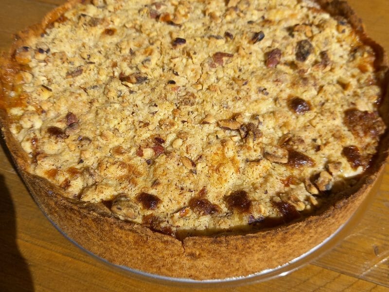 Cliquez pour zoomer ! Tarte aux pommes façon crumble Thermomix par hellopeny