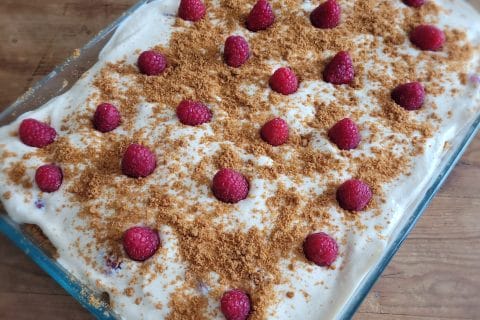 Cliquez pour zoomer ! Tiramisu aux framboises et spéculoos Thermomix par magduch