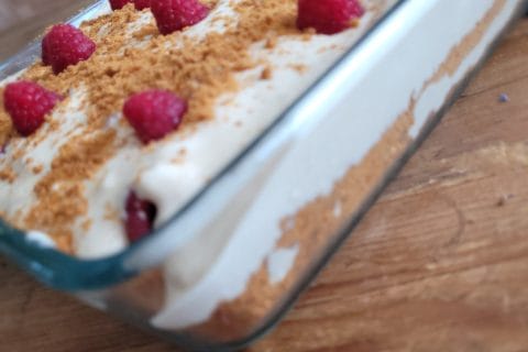 Cliquez pour zoomer ! Tiramisu aux framboises et spéculoos Thermomix par magduch