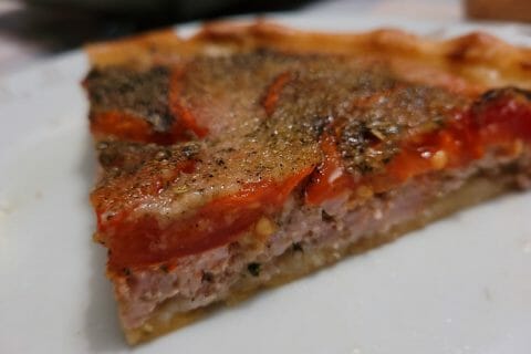 Cliquez pour zoomer ! Tarte salée façon tomates farcies Thermomix par magduch