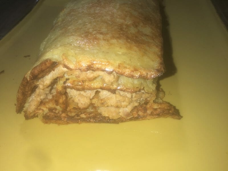 Cliquez pour zoomer ! Roulé de pommes de terre, jambon et reblochon Thermomix par Keke