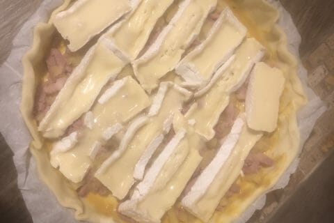 Cliquez pour zoomer ! Tarte au camembert, pommes et lardons Thermomix par Keke