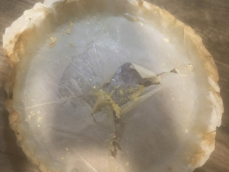 Cliquez pour zoomer ! Tarte au camembert, pommes et lardons Thermomix par Keke