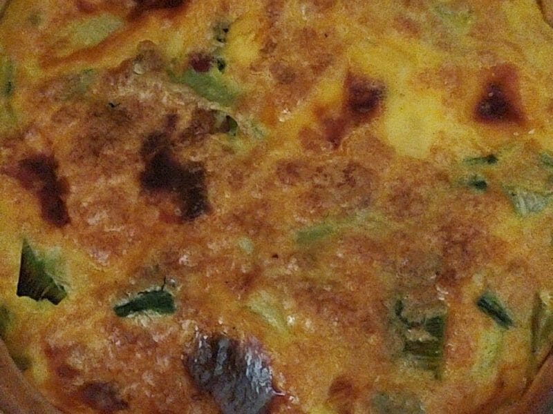 Cliquez pour zoomer ! Gâteau poireaux, lardons et fromage Thermomix par gwen42400
