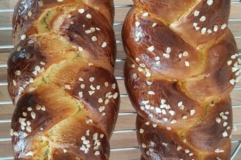 Cliquez pour zoomer ! Brioche tressée à la mie filante Thermomix par mixotherm