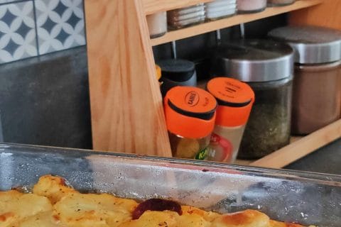 Cliquez pour zoomer ! Gratin de pommes de terre au chorizo Thermomix par Krisiana