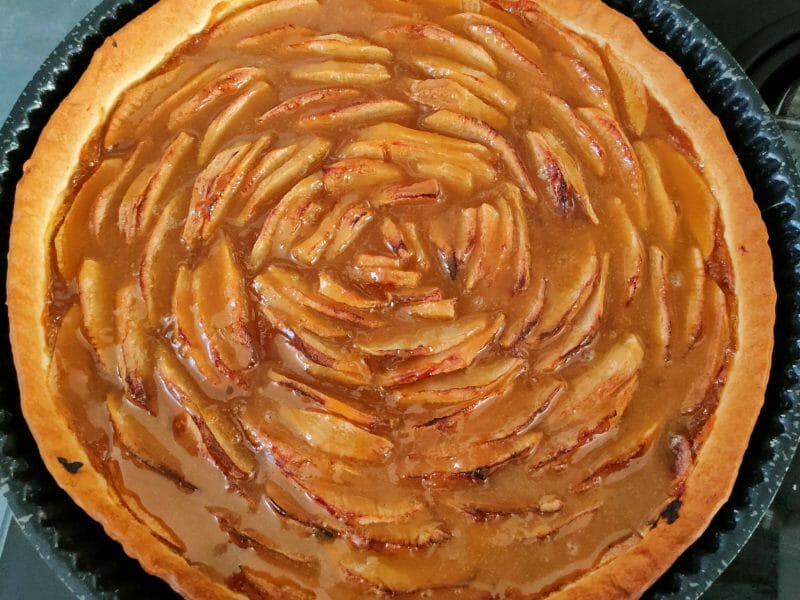 Cliquez pour zoomer ! Tarte pom’pote et caramel beurre salé Thermomix par Krisiana