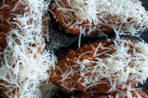 Cliquez pour zoomer ! Aubergines farcies au thon Thermomix par francoise_134
