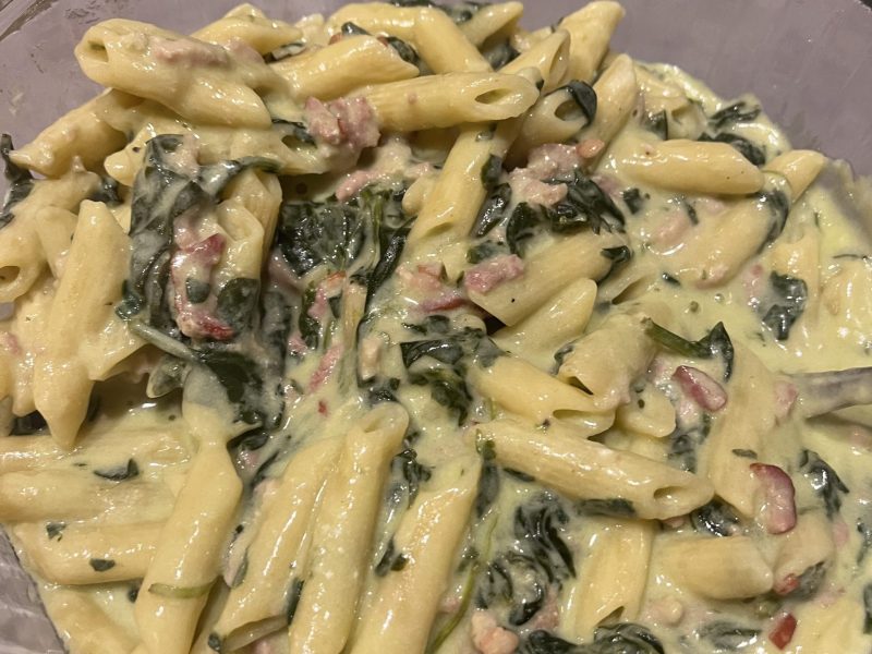 Cliquez pour zoomer ! One pot pasta – épinards et saumon fumé Thermomix par celinebob