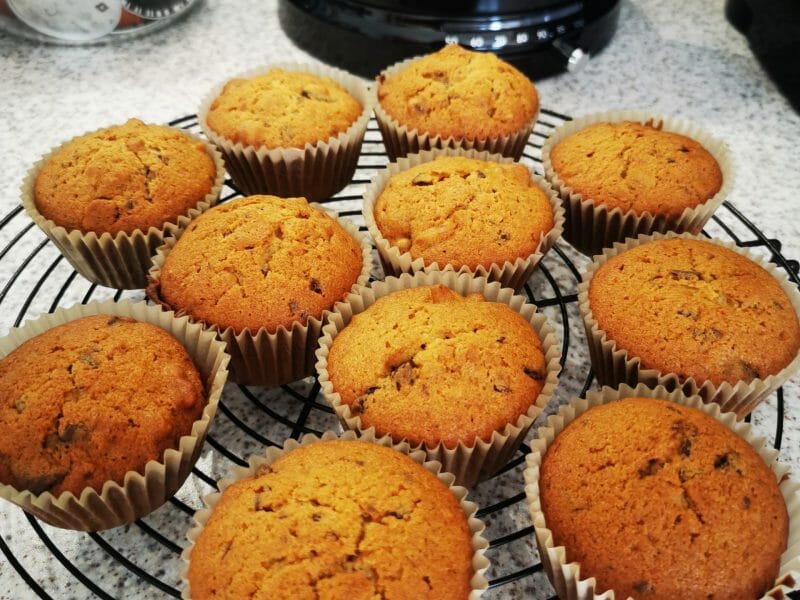 Cliquez pour zoomer ! Muffins noix de pécan  et pépites de chocolat Thermomix par cicil21