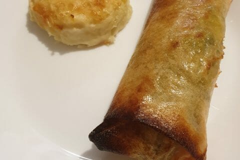 Cliquez pour zoomer ! Brick de saumon et poireaux au Thermomix