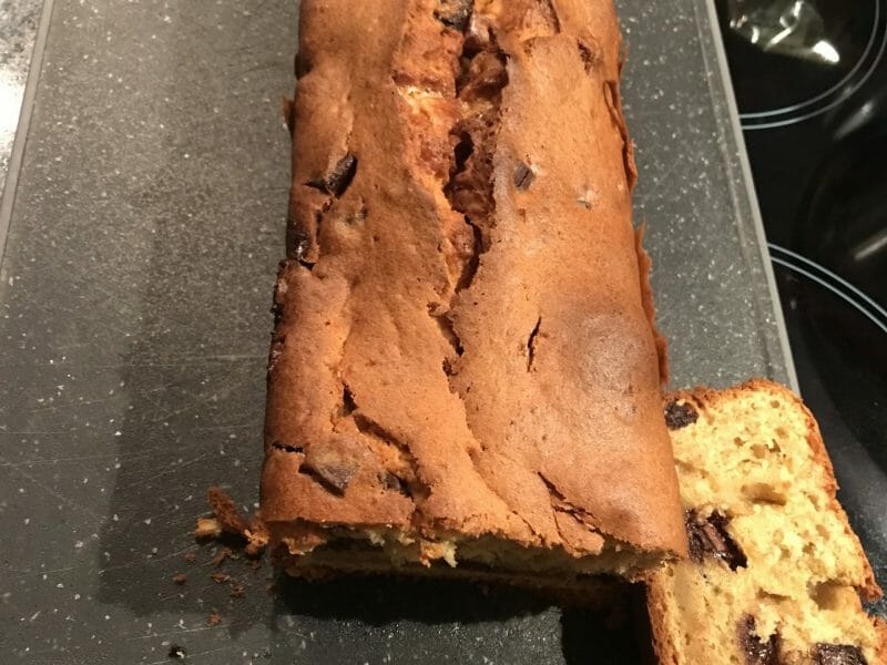 Cliquez pour zoomer ! Cake banane et pépites de chocolat Thermomix par melissa_255