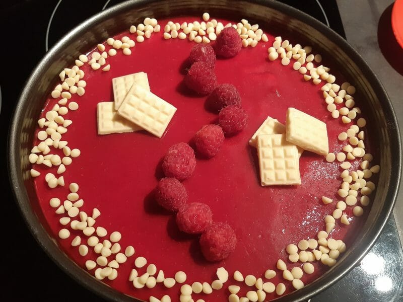 Cliquez pour zoomer ! Bavarois aux framboises Thermomix par celine4583