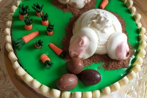 Cliquez pour zoomer ! Gâteau lapin de Pâques Thermomix par aurel_35