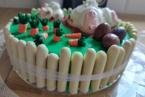 Cliquez pour zoomer ! Gâteau lapin de Pâques Thermomix par aurel_35