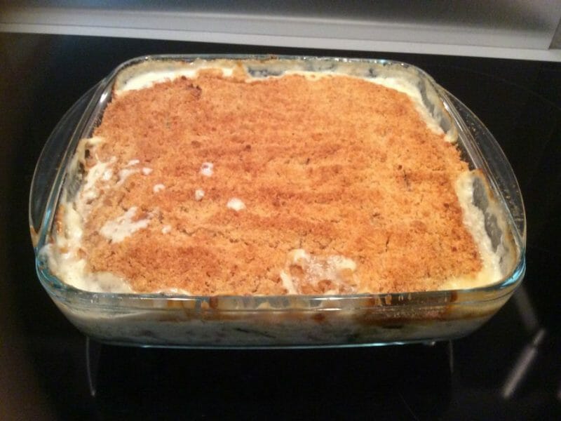 Cliquez pour zoomer ! Crumble courgettes, chèvre et lardons Thermomix par Nini1701