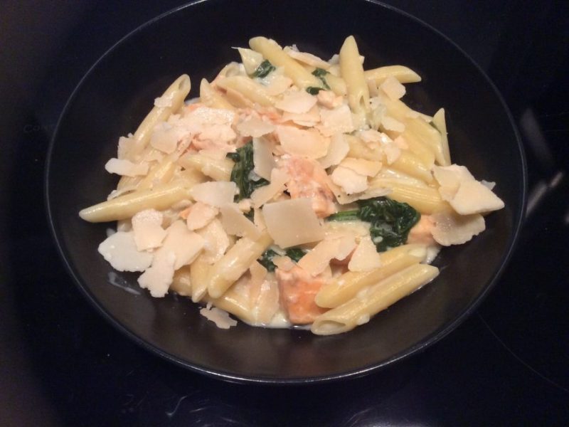 Cliquez pour zoomer ! One pot pasta – épinards et saumon fumé Thermomix par Nini1701