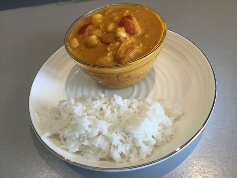 Cliquez pour zoomer ! Curry de pois chiches au lait de coco Thermomix par Nini1701
