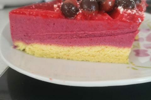 Cliquez pour zoomer ! Bavarois aux framboises Thermomix par vanessa_432