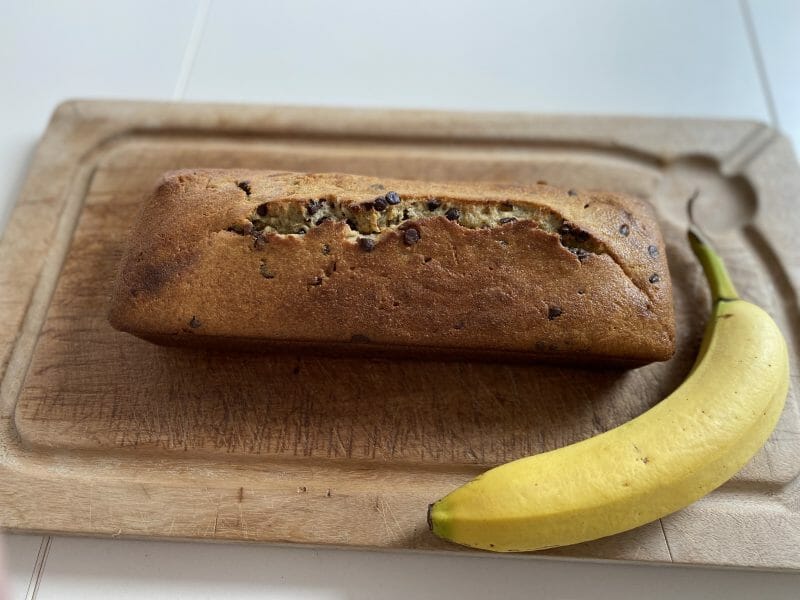 Cliquez pour zoomer ! Cake banane et pépites de chocolat Thermomix par Marion_5635