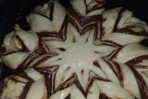 Cliquez pour zoomer ! Brioche étoilée au Nutella Thermomix par sabyd